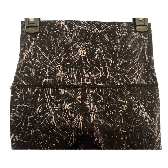 Lululemon Size 4 Wunder Under Leggings Nulox Ombre High Rise Tights Black/White - Picture 2 of 9